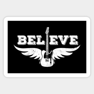 Believe Guitar Wings T-Style Electric Guitar Sticker